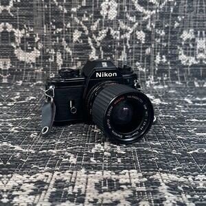 Nikon EM 35mm Vintage Film Camera‎ Starblitz 1:3.5-4.8 35-75mm Lens Not Tested